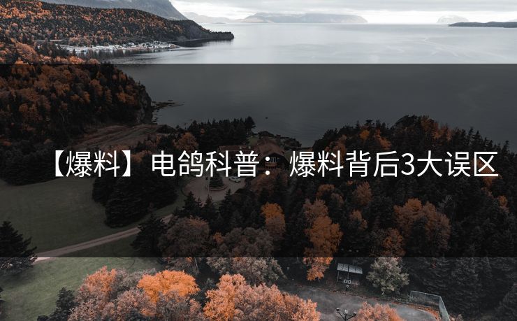 【爆料】电鸽科普：爆料背后3大误区